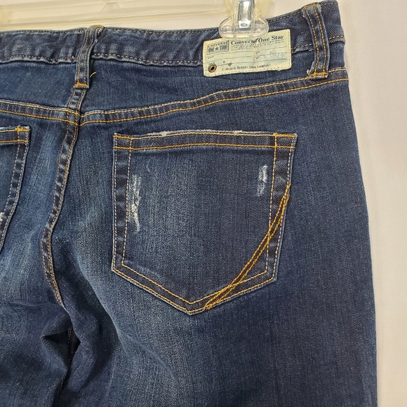 Converse One Star Womens Dark Denim Blue Jeans Size 6 - Picture 6 of 15